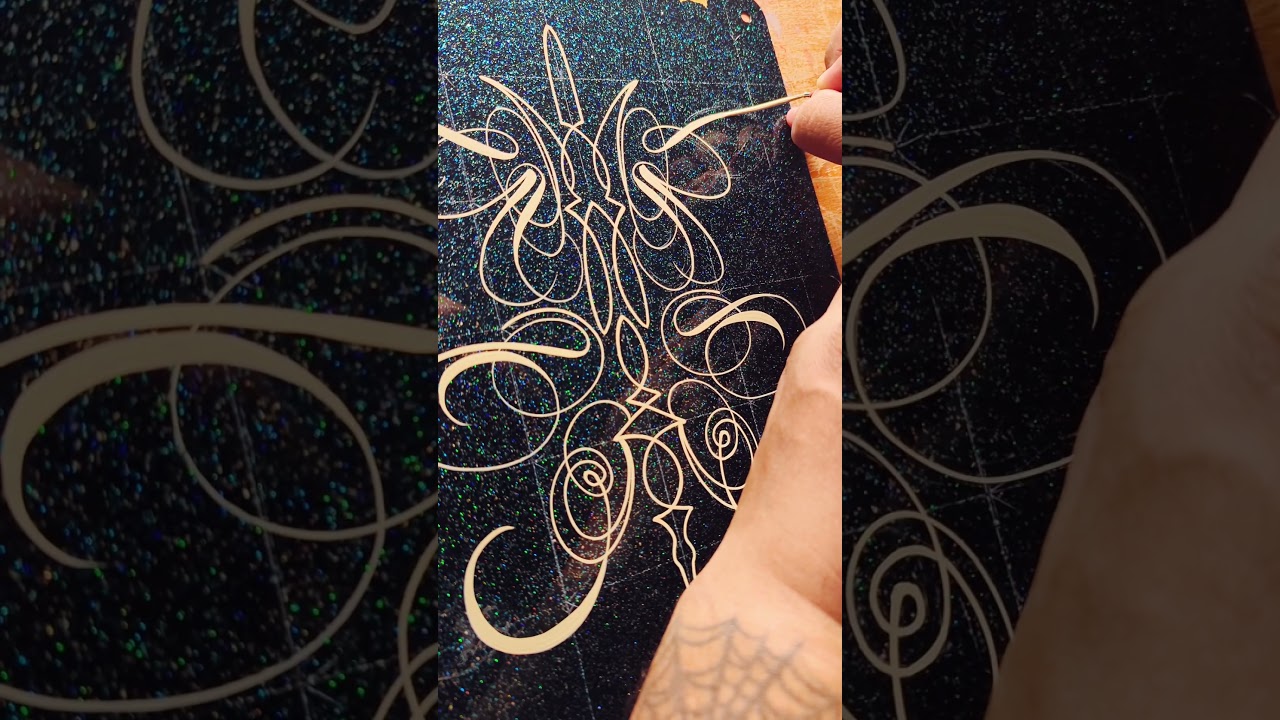 #art #artist #pinstriper #pinstriping #viralvideo