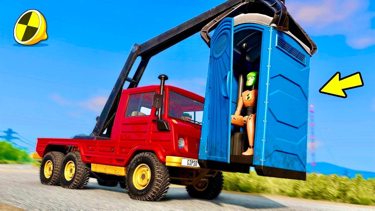 PORTA POTTY PRANK in BeamNG.drive