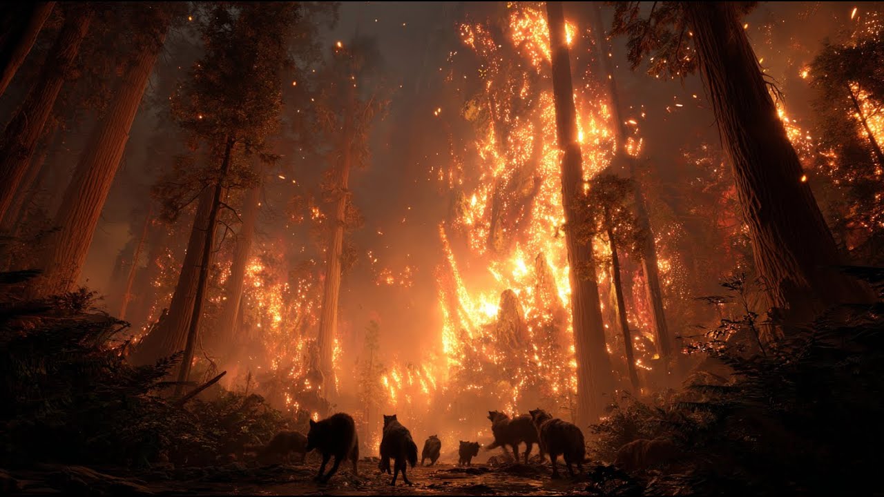 Fire Storm Consumes The Ancient Forest, Creatures Flee The Wall Of Flame| HFY | A Short Sci-Fi Story