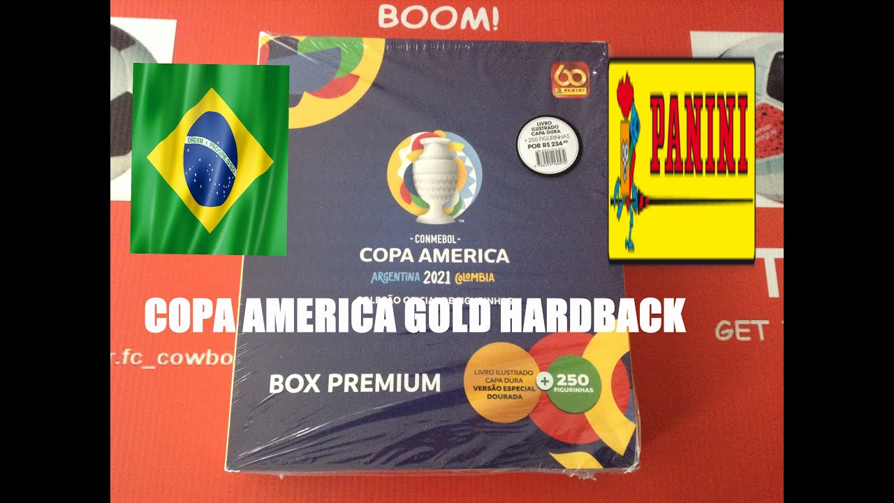**NEW FIRST LOOK** PANINI COPA AMERICA 2021 STICKER COLLECTION/PREMIUM BOX GOLD HARDBACK & 30 PACKS