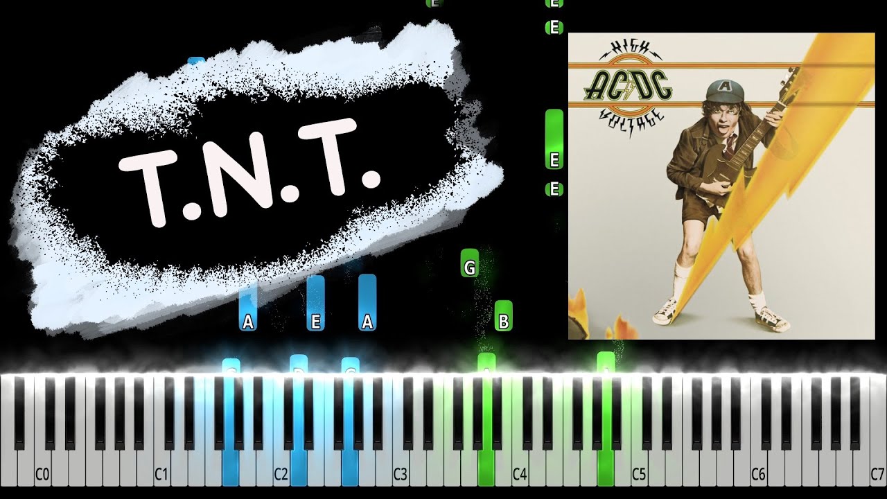 AC/DC - T.N.T. Piano Tutorial
