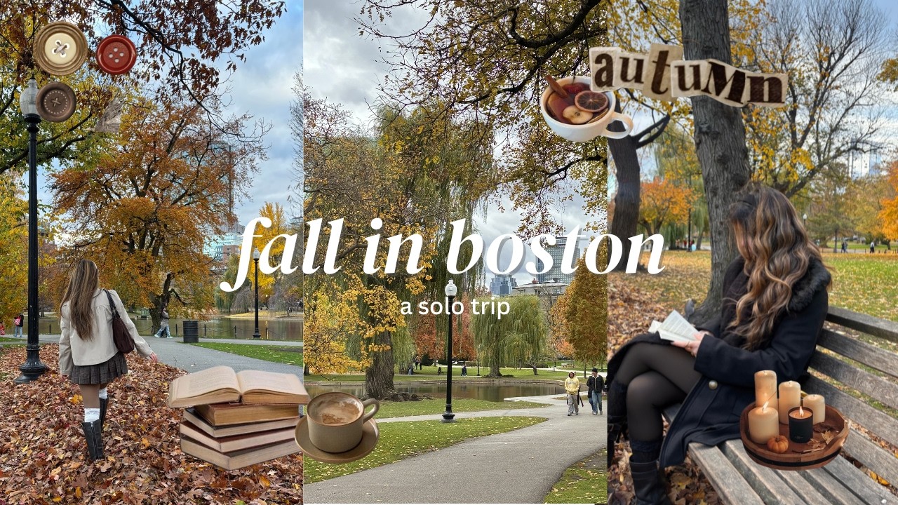 одиночная поездка в бостон осенью 🍂✨⋆˚࿔