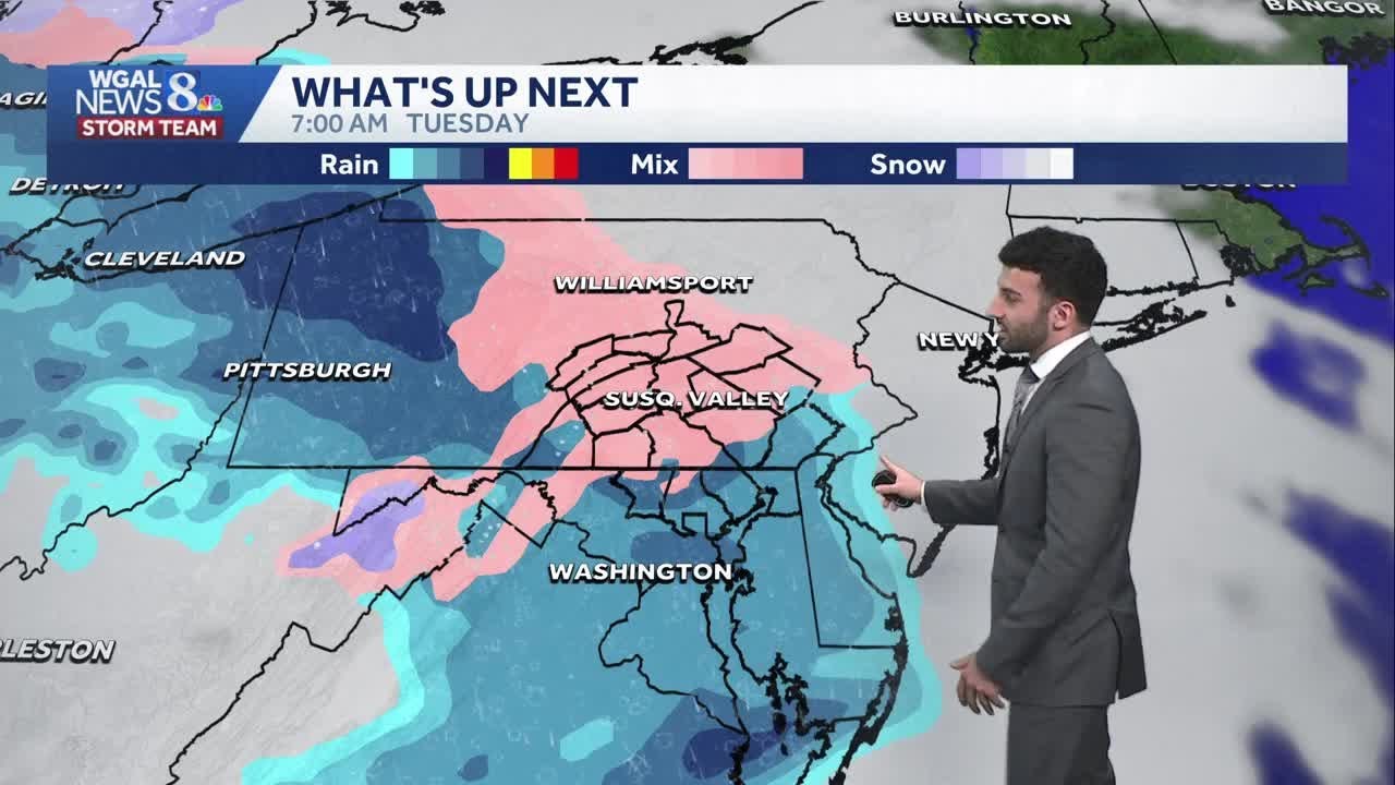 Light snow/rain early Sunday; more chances for rain next week