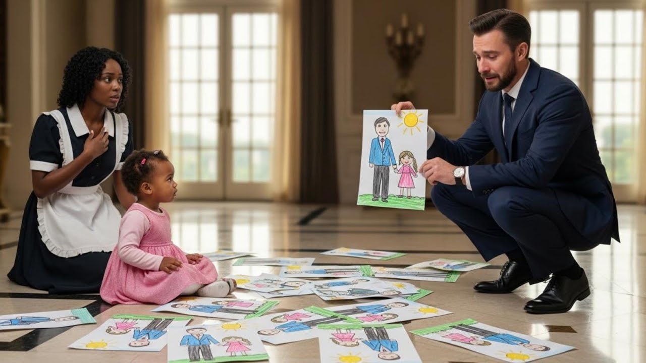 The Maid’s Daughter Kept Drawing the Same Picture… The Reason Broke Him
