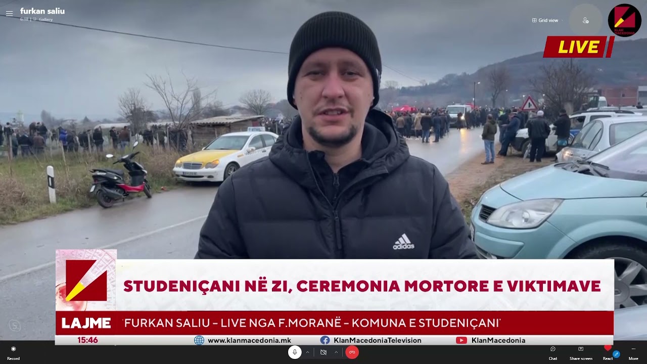 STUDENIÇANI NË ZI, CEREMONIA MORTORE E VIKTIMAVE