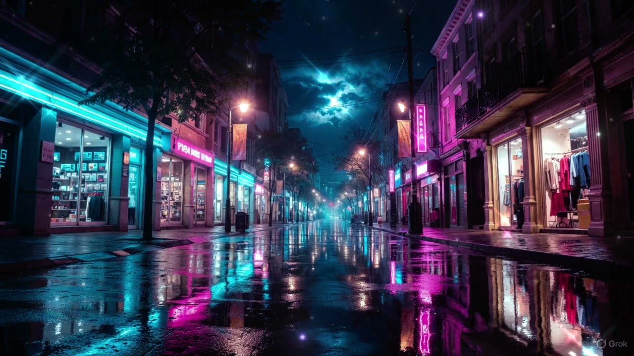 60 BPM lofi house 🌌 cyber city night drive • deep focus rain