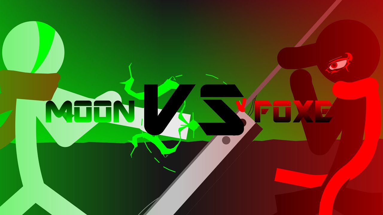 moon vs foxe duel  part1 | sticman animation - pivot animator ~ @anizon217