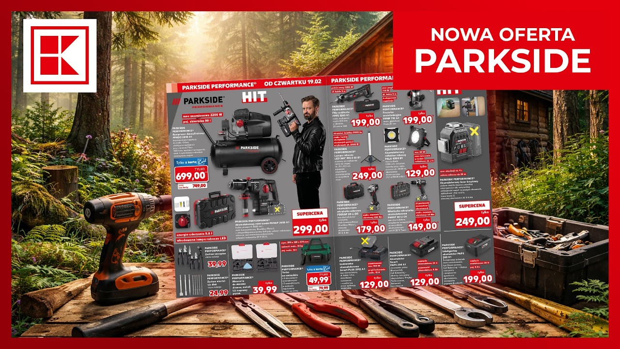 Przegląd oferty narzędziowej z Kaufland od 19 lutego - dużo  PARKSIDE PERFOMANCE