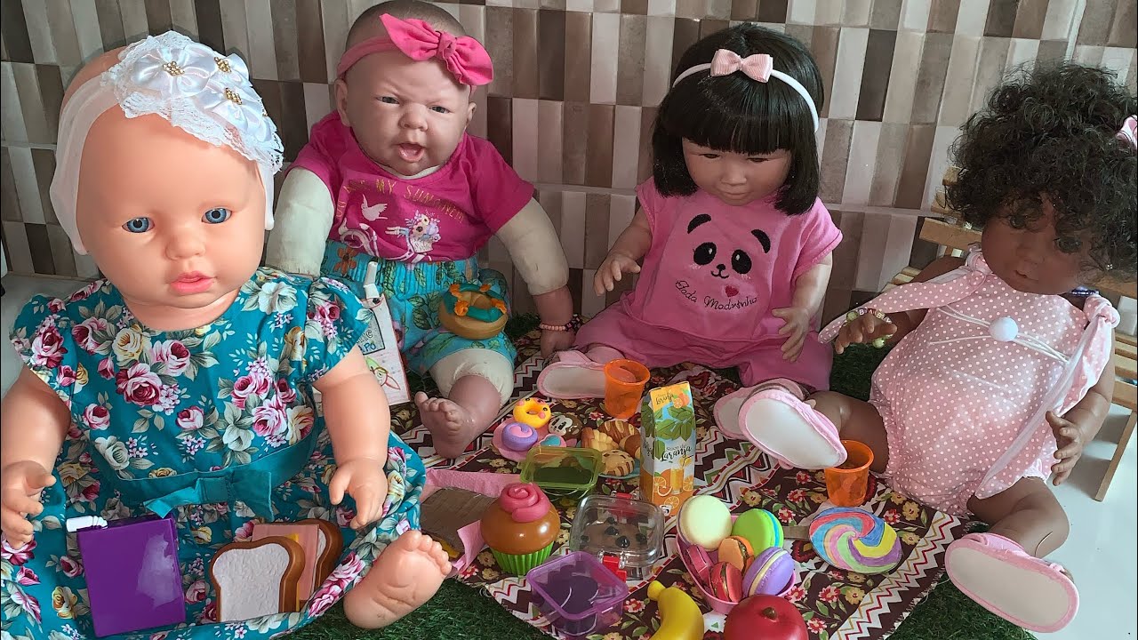 Ana Júlia fez um piquenique só das meninas-muita comida🍎🍭🍪🍩🧃😱/ Milli Produções
