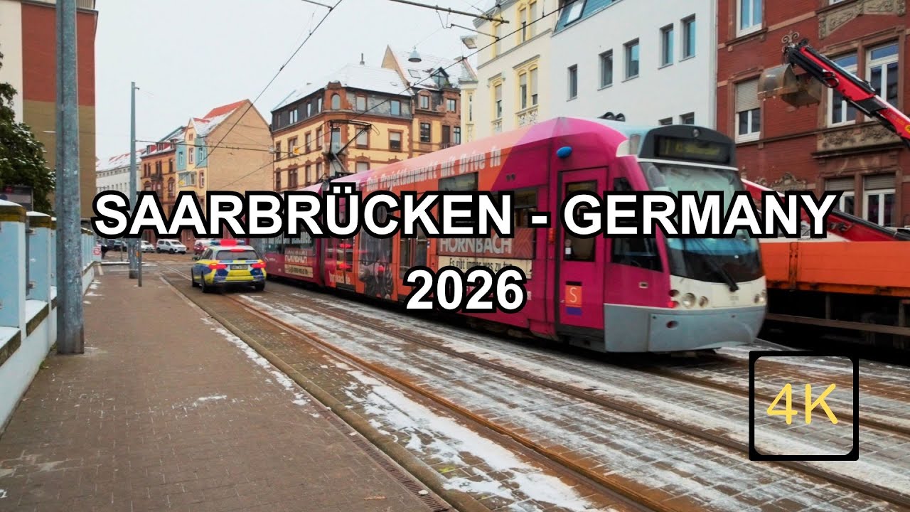 Saarbrücken - Germany 4K - Cinematic Winter 2026 