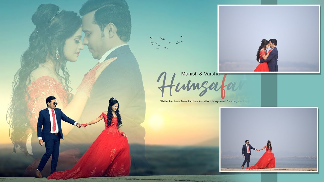 Pre wedding Photo Dual Exposure Editing in photoshop 2023 | prewedding photo edit kaise kare