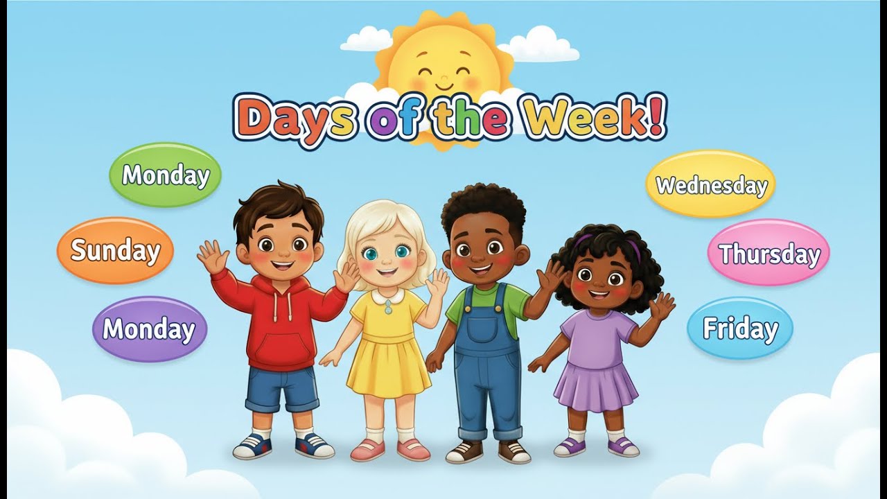 Seven Days of the Week Song for Kids | Easy & Fun Learning