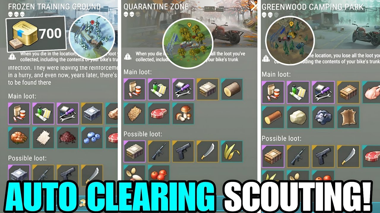 AUTO CLEARING SCOUTING LOCATIONS! WHAT CAN YOU GET? - Last Day on Earth: Survival
