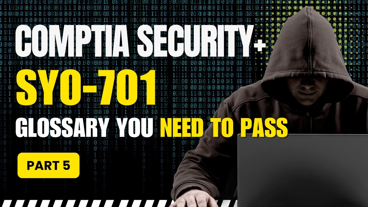 CompTIA Security+ SY0-701 Glossary Part 5 | Essential Cybersecurity Terms