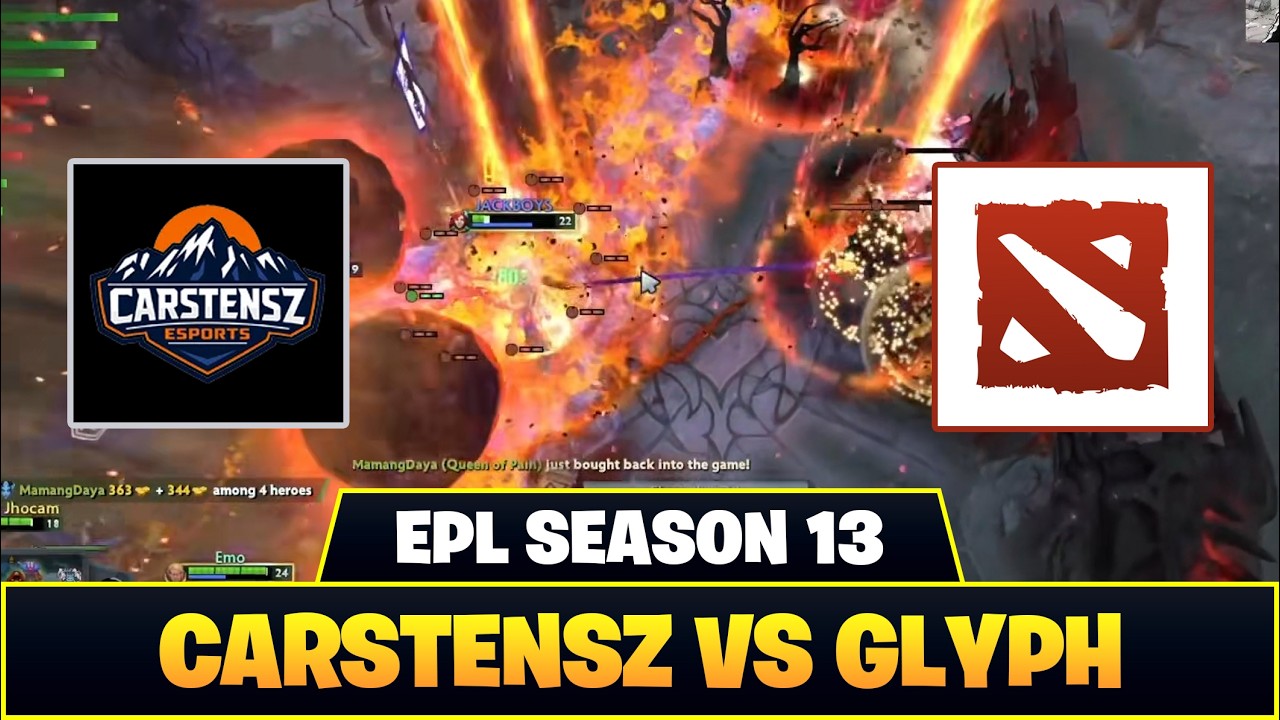 [ID] INI ALASAN JHOCAM GK GANK MID LALU! AGAIN! CARSTENSZ VS GLYPH ▌EPL SEASON 13 DOTA 2 HIGHLIGHTS