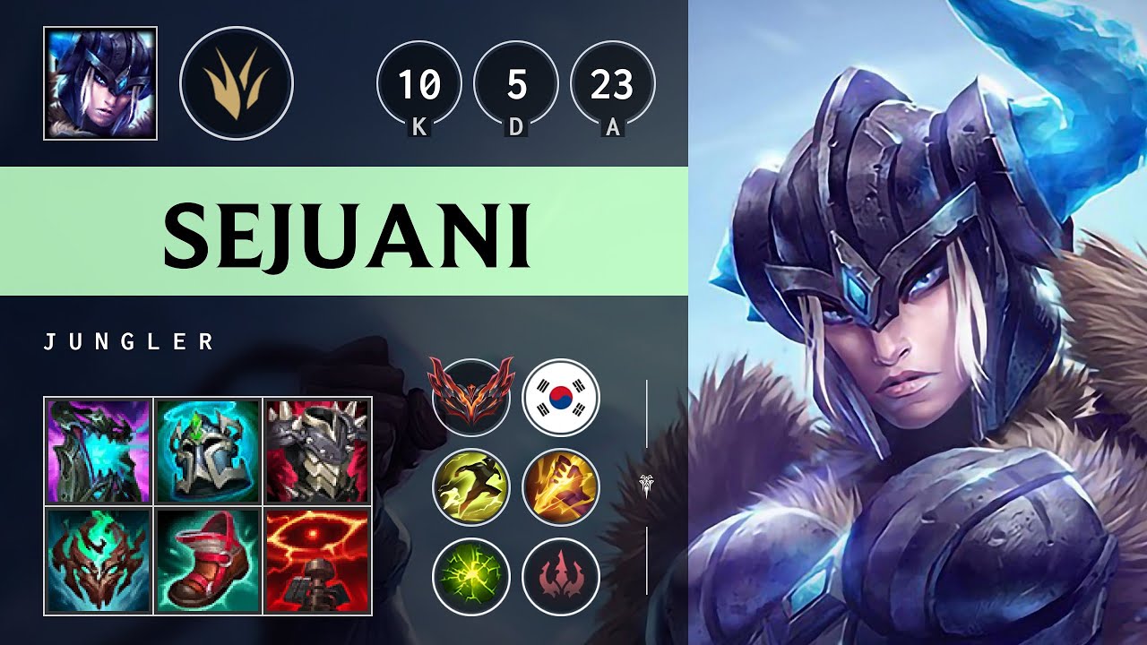 Sejuani Jungle vs Hecarim - KR Grandmaster Patch 25.09