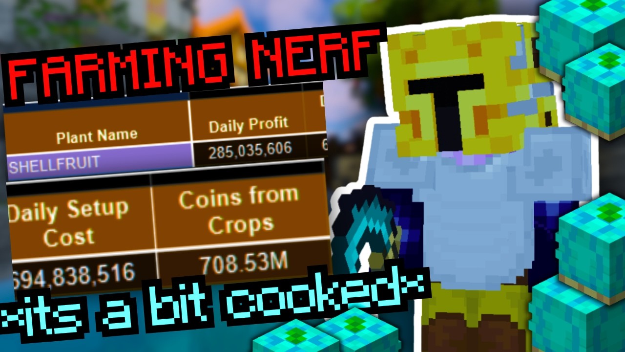 Нерф фермерства &mdash; это полный провал... (Hypixel Skyblock)