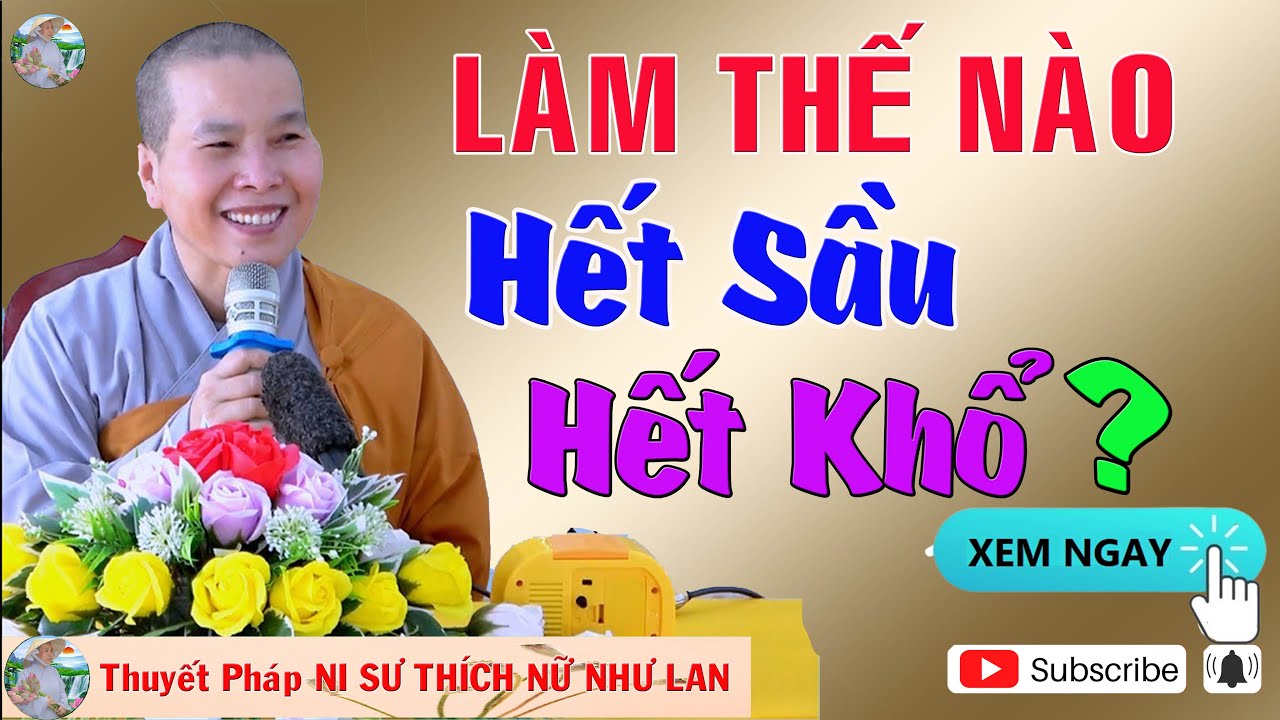 LÀM THẾ NÀO HẾT SẦU – HẾT KHỔ | Thuyết Pháp NI SƯ THÍCH NỮ NHƯ LAN 🙏🙏🙏 ( Nên Nghe Một Lần rất hay )