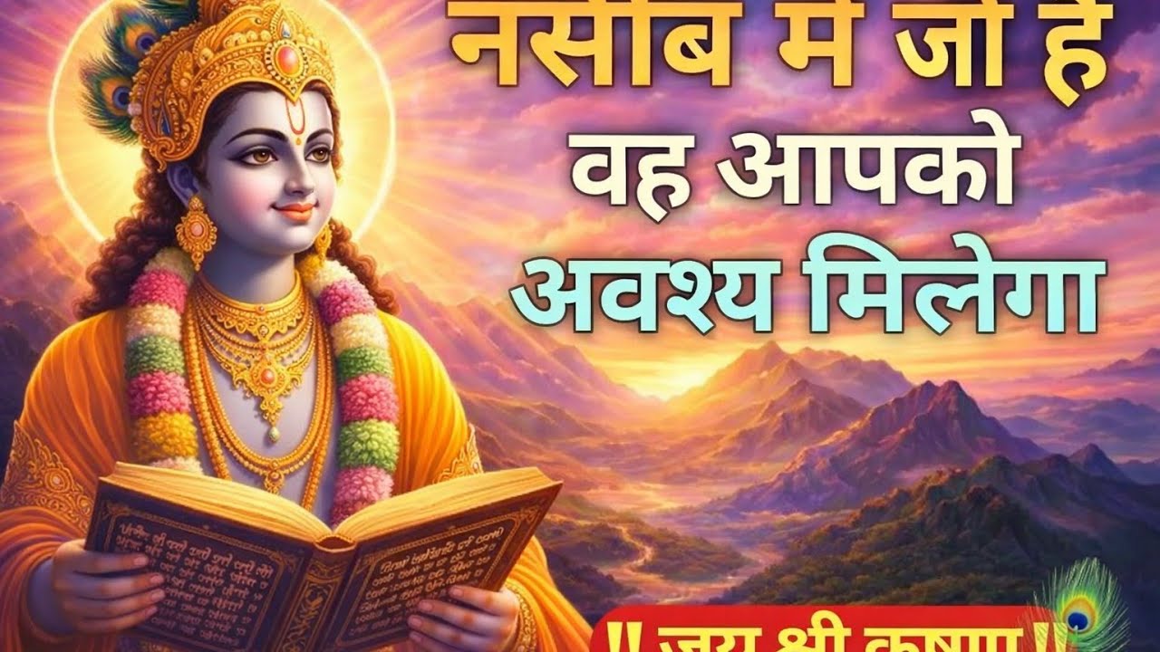 नसीब में जो है वह आपको अवश्य मिलेगा | Best Krishna Motivational Speech | @bhagwat_geeta_katha 