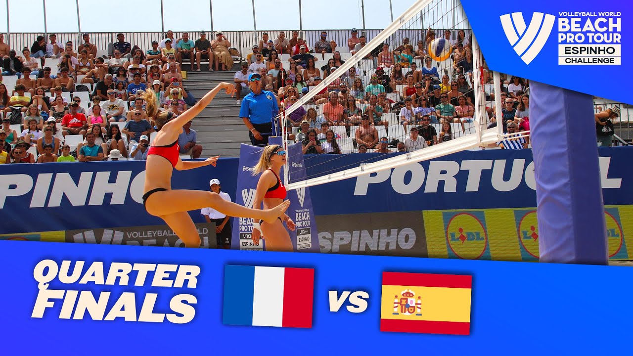 Placette/Richard vs. Soria/González - Quarter Final Highlights Espinho 2022 #BeachProTour