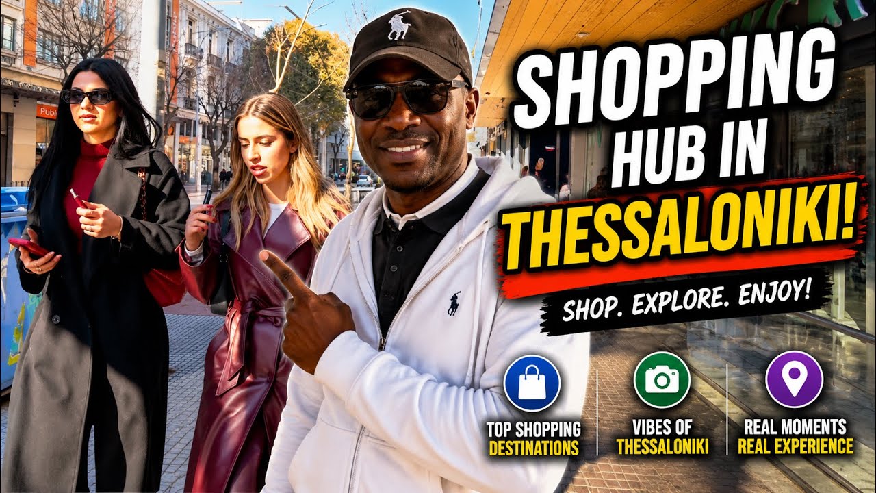 Walking Through Thessaloniki’s Shopping Hub | Greece City Tour 2025