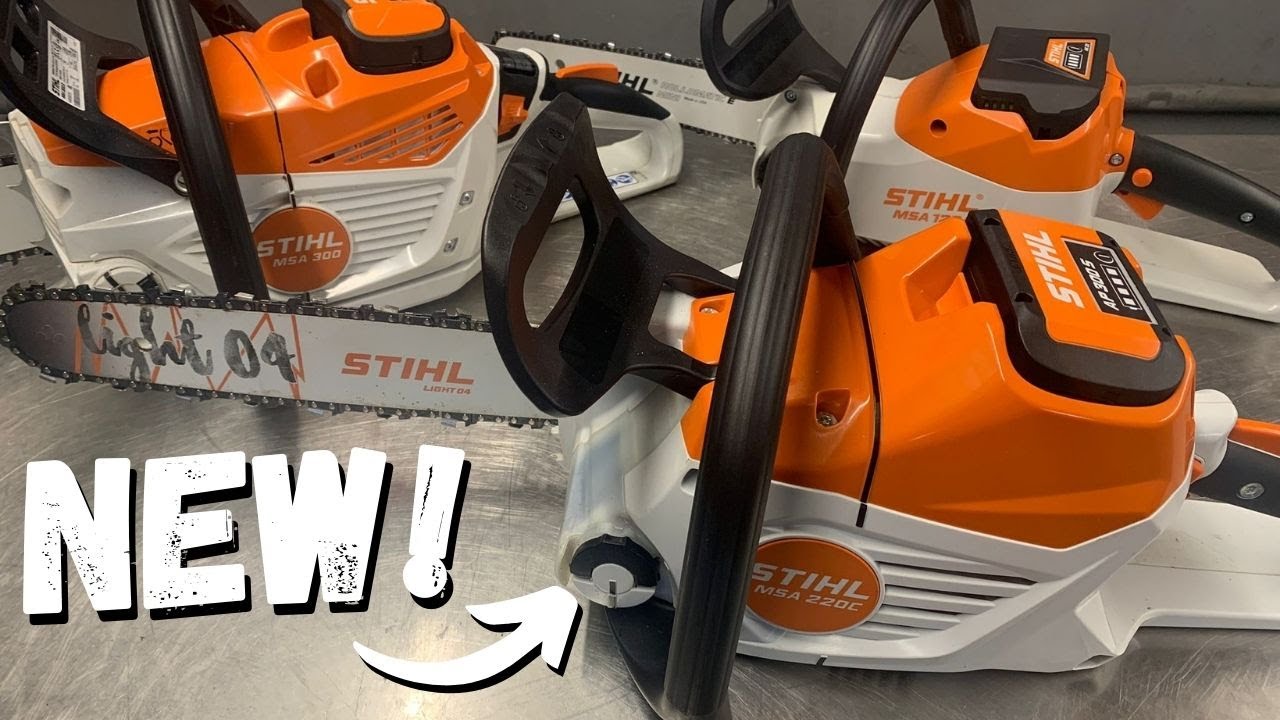 Новые STIHL MSA220, MSA300 и MSA120. В чём разница? #stihl #аккумуляторнаябензопила #пила