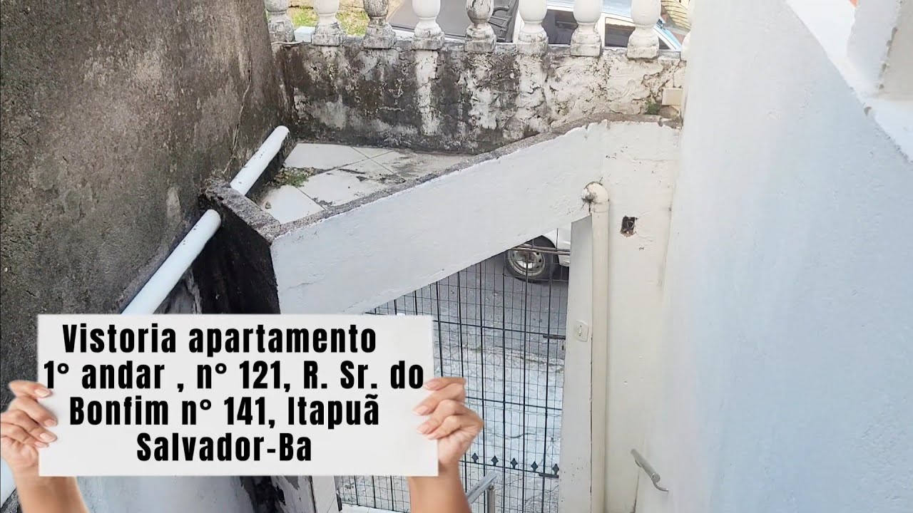 Vistoria  apartamento  1°andar, R. Sr. Do Bonfim, n° 121, Itapuã, Salvador-Ba ALUGADO!