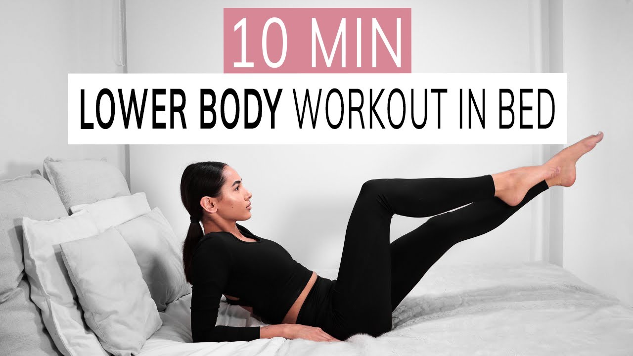 LOWER BODY WORKOUT IN BED | fat loss at home