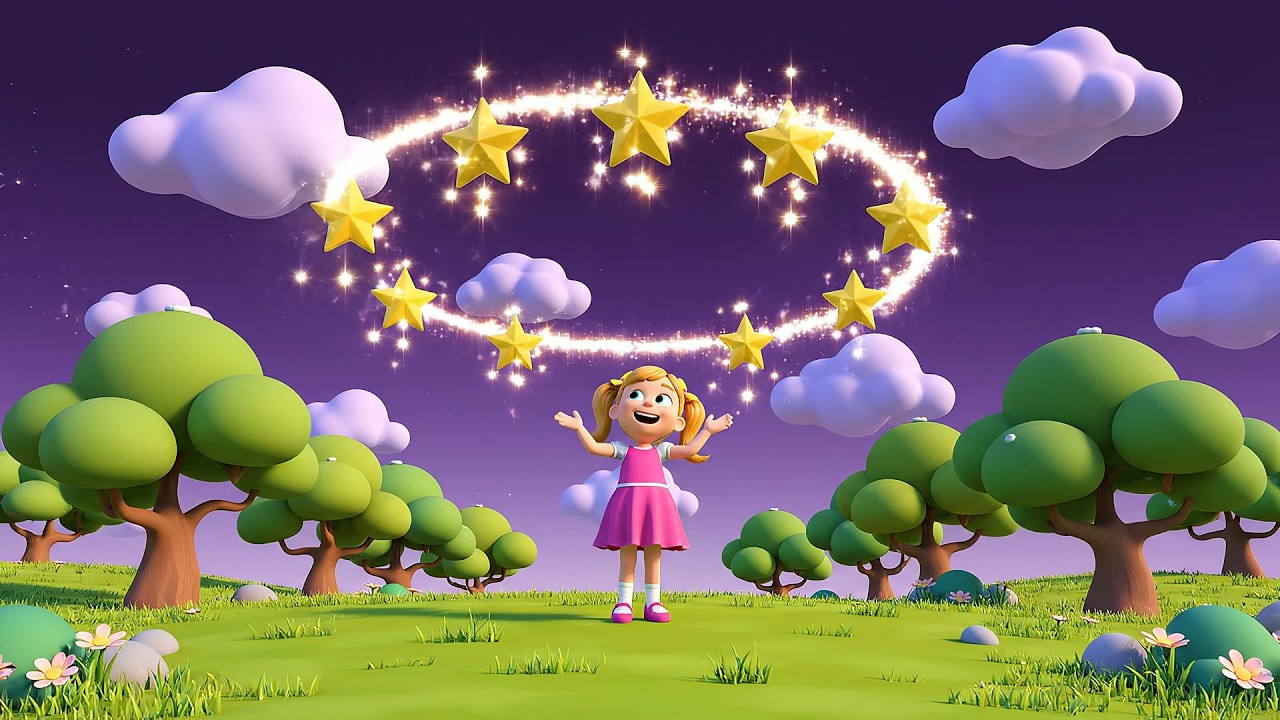 Oito Pequenas Estrelas de Brinquedo Brilh | Rimas e Canções Infantis
