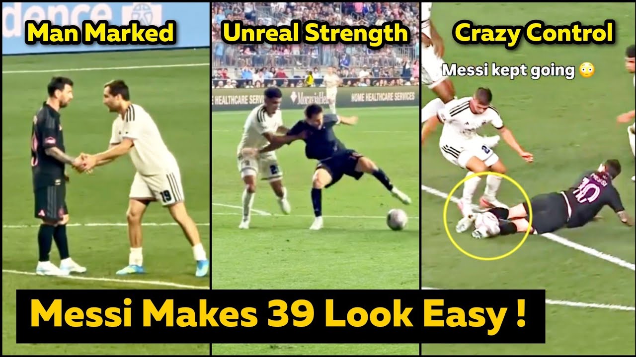 Messi at 39 Still DOMINATES Despite Being Man Marked and Scoring Goals vs Philadelphia