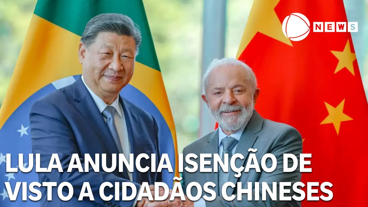 Lula anuncia isen&ccedil;&atilde;o de visto a cidad&atilde;os chineses