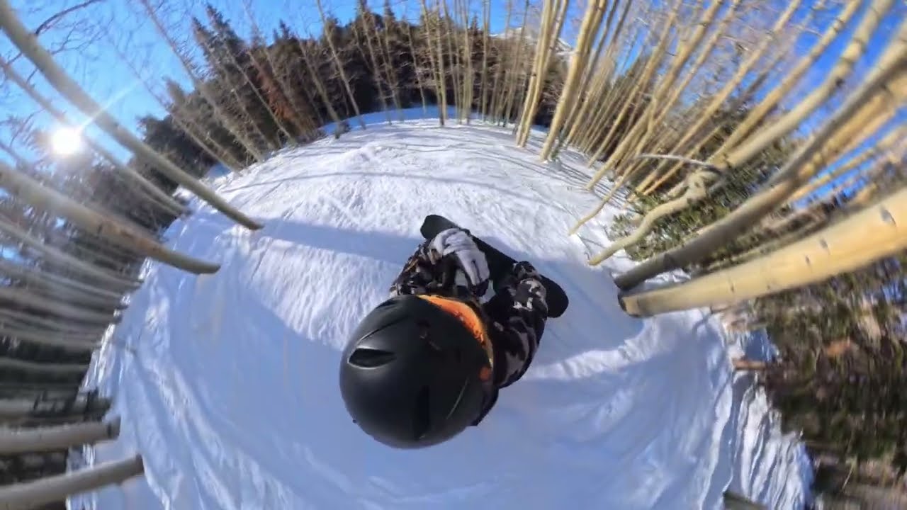 I fought the ice to get to my favorite spot - Immersive Snowboarding ASMR