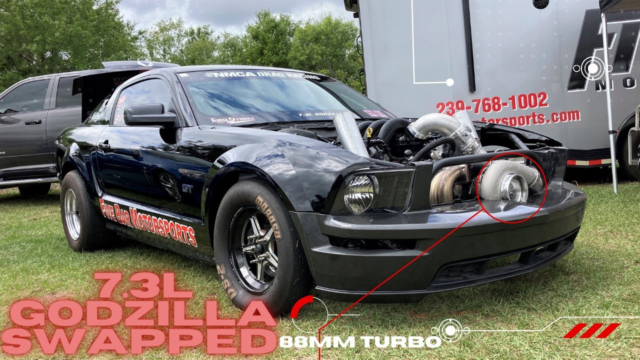 Разборка грузовика | Турбированный 7,3-литровый Godzilla заменил S-197 Mustang от Five Bar Motors...