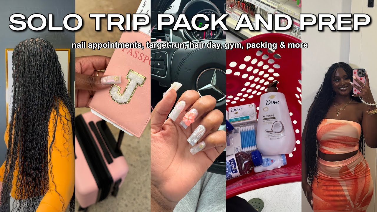 VACATION PREP VLOG: HAIR APPOINTMENT, PACKING, NEW NAILS, TARGET RUN, GYM, OPENING PR & MORE