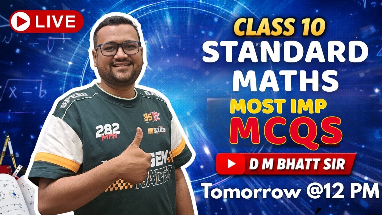 CLASS-10_STANDARD-MATHS_MOST IMP MCQS | BY: RAVI SIR