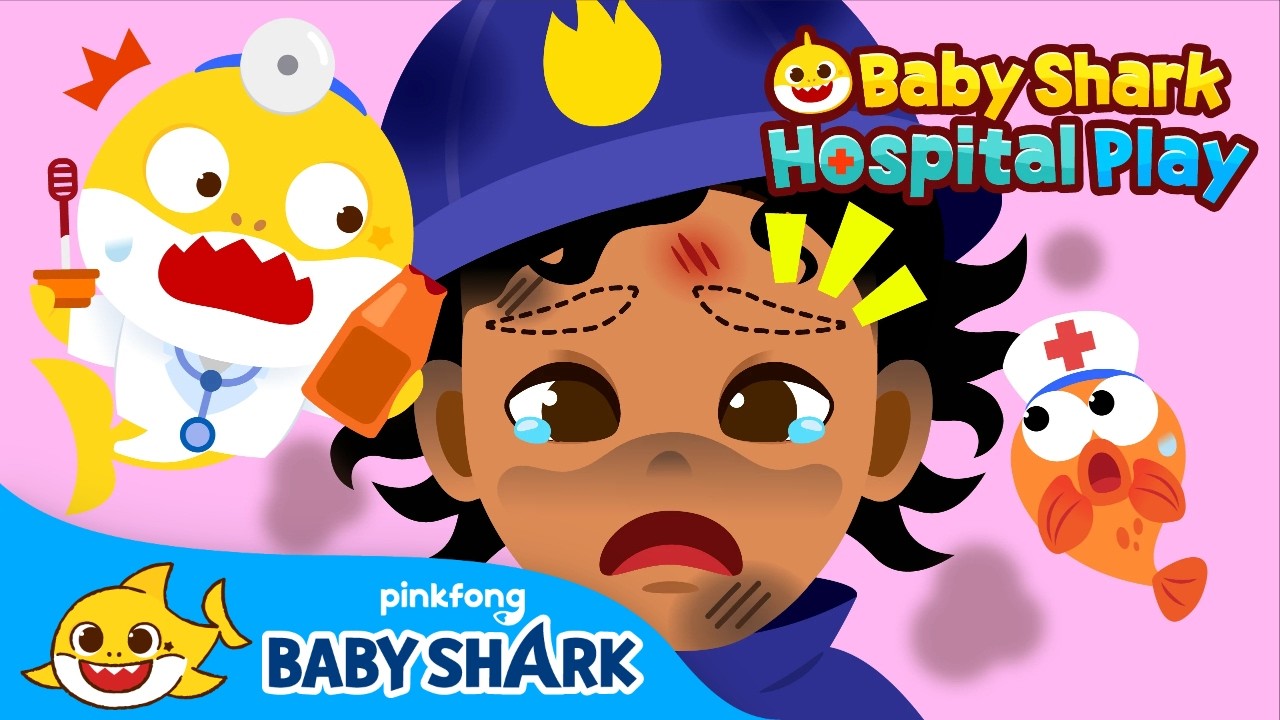 [NEW🔥] The Firefighter Burned off His Eyebrows! | Baby Shark Hospital Play | Baby Shark Official
