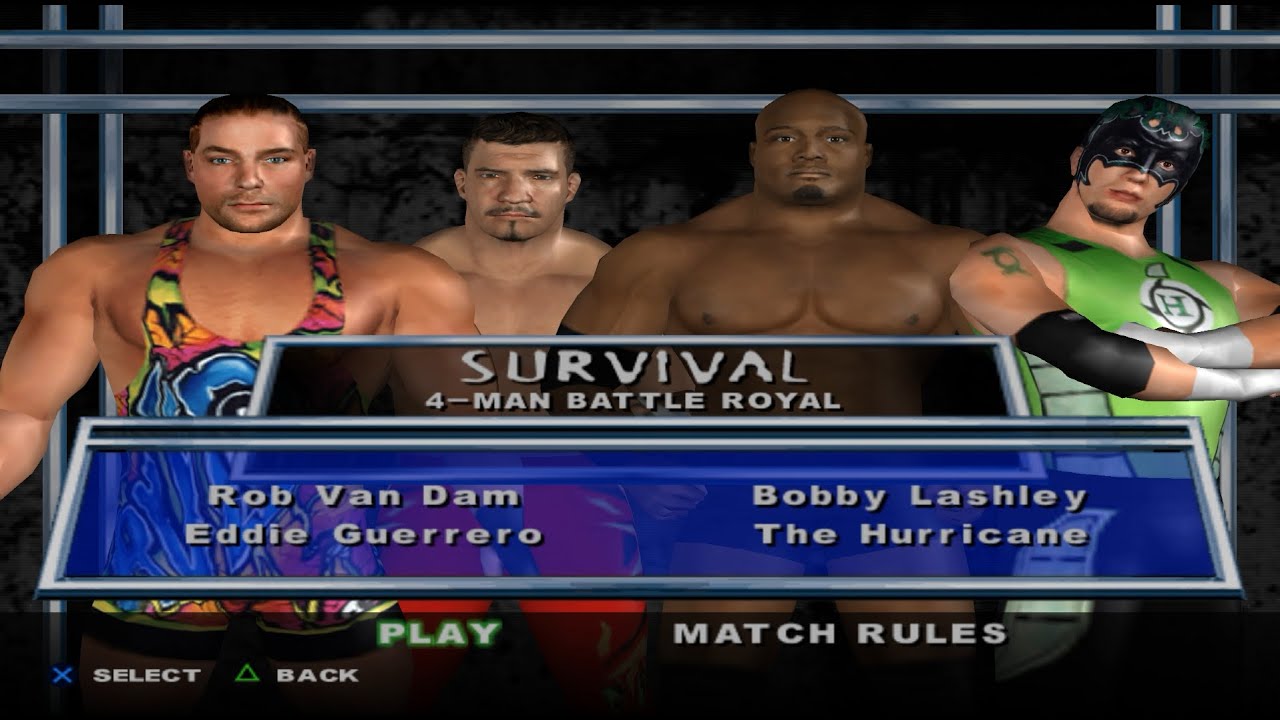 WHO WILL WIN?! RVD vs Eddie Guerrero vs Bobby Lashley vs Hurricane | Battle Royal 💥