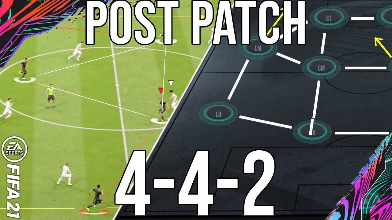 FIFA 21 - META ATTACKING 442 CUSTOM TACTICS FOR TOTS POST PATCH TO GET MORE WINS / ELITE