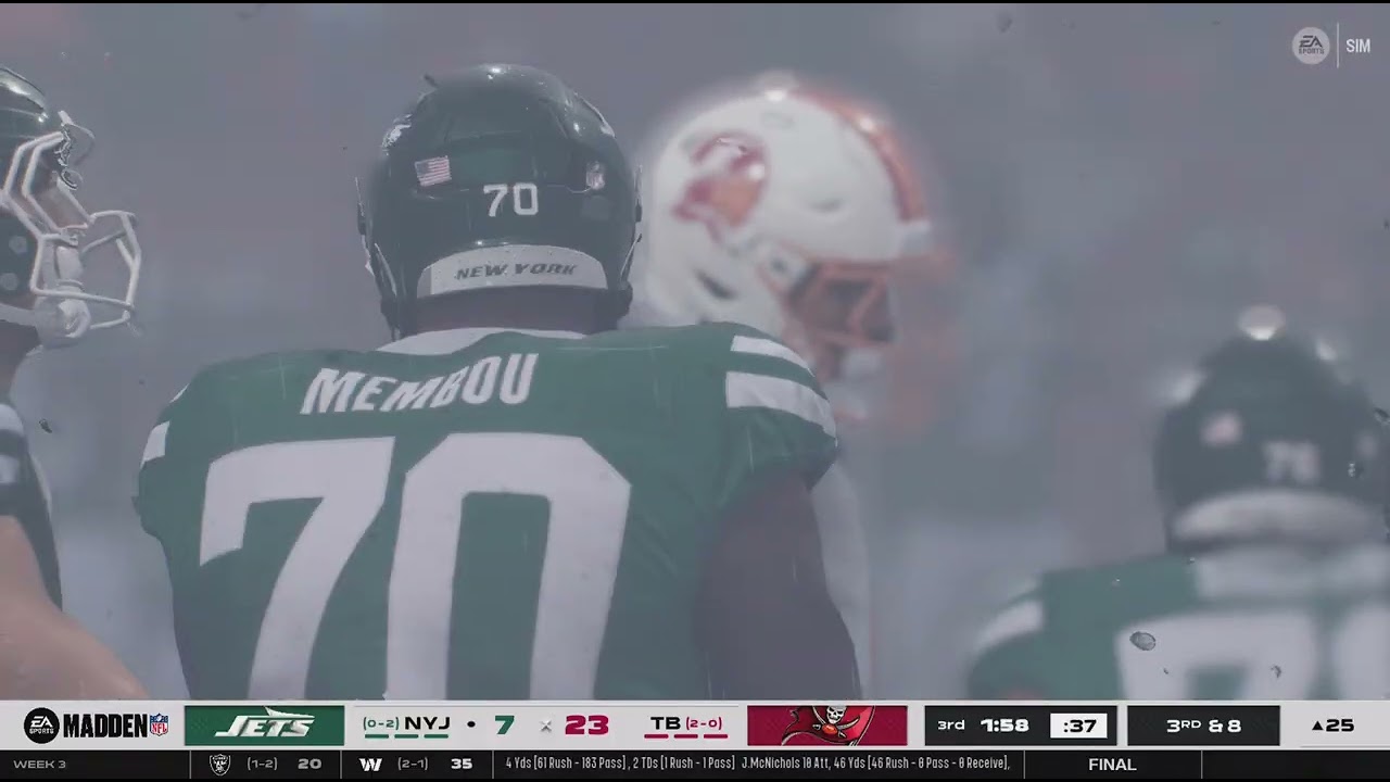 Madden NFL 26 Jets&Buccaneers Week 3