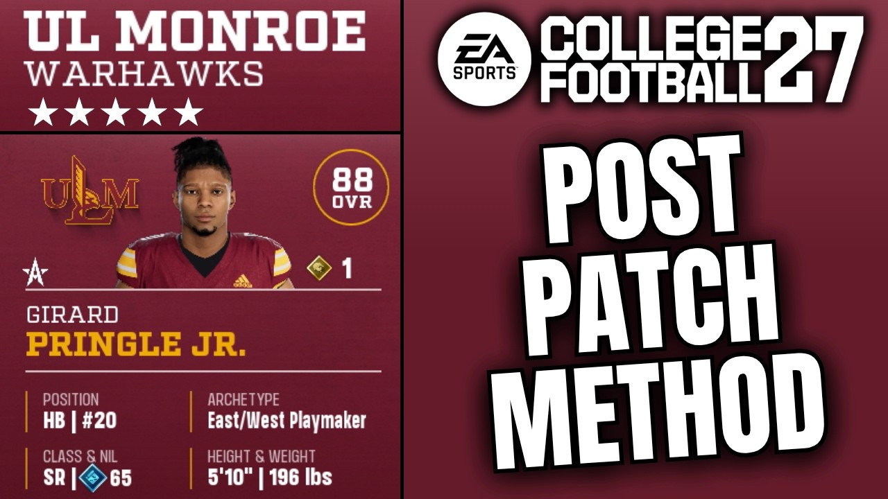 The Best Small School Rebuild Method in CFB 27 Dynasty