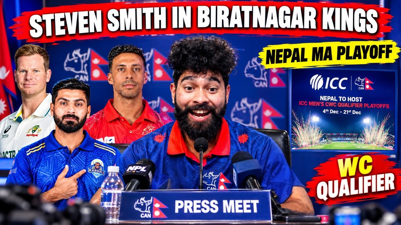 STEVEN SMITH NPL MA AUNE HALLA! 😱 WC PLAYOFF IN NEPAL
