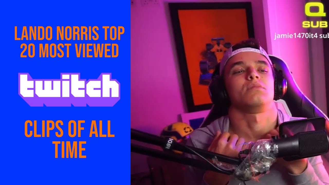 Top 20 Most Viewed Lando Norris Twitch Clips