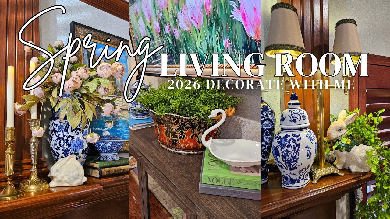 *NEW* 2026 COMPLETE SPRING LIVING ROOM REFRESH - Vintage Thrifting Haul & Styling