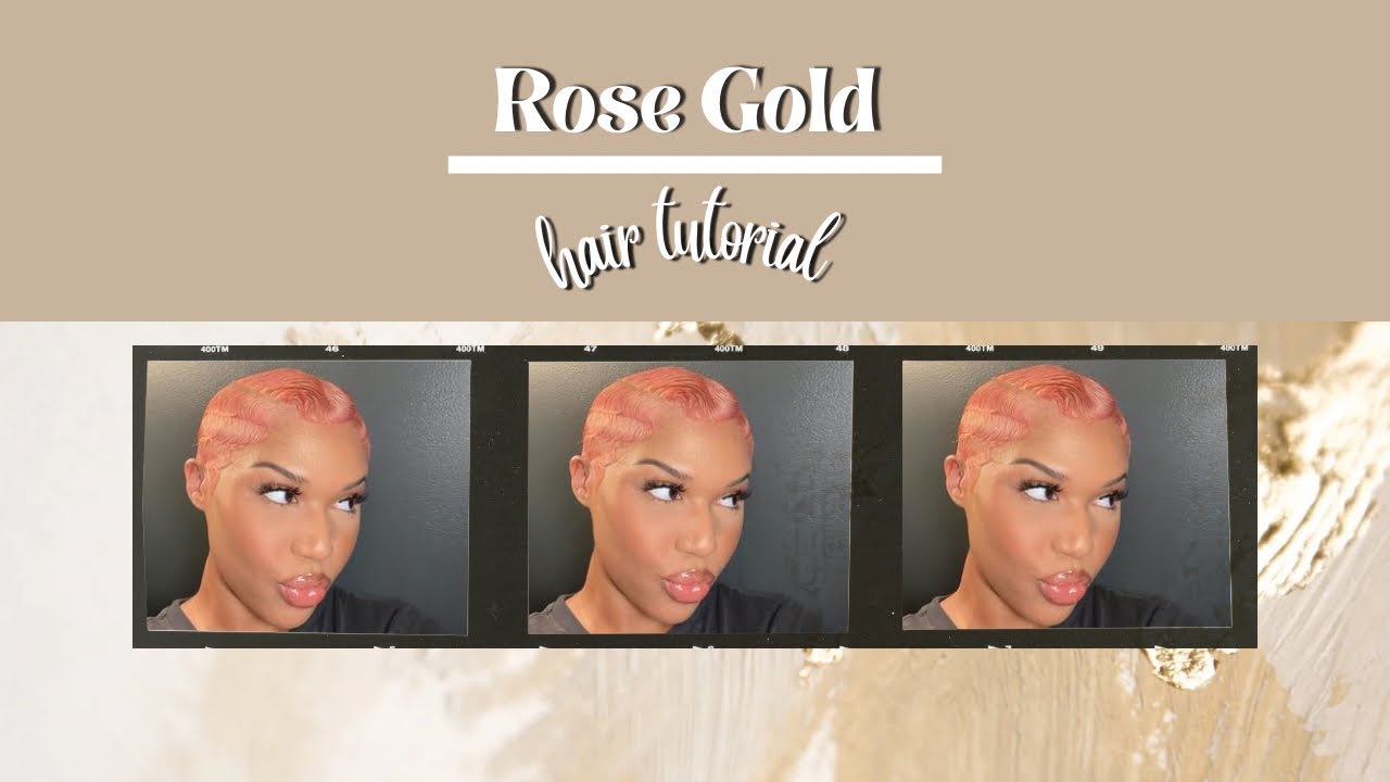 ROSE GOLD HAIR TUTORIAL | BLEACHING HAIR AT HOME | FINGER WAVES | NATASHAZDN