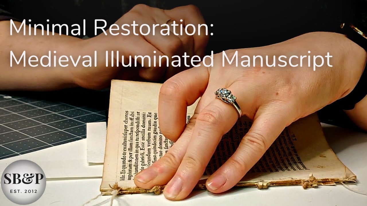 Stabilizing Original Sewing | Book of Hours with Parchment Textblock