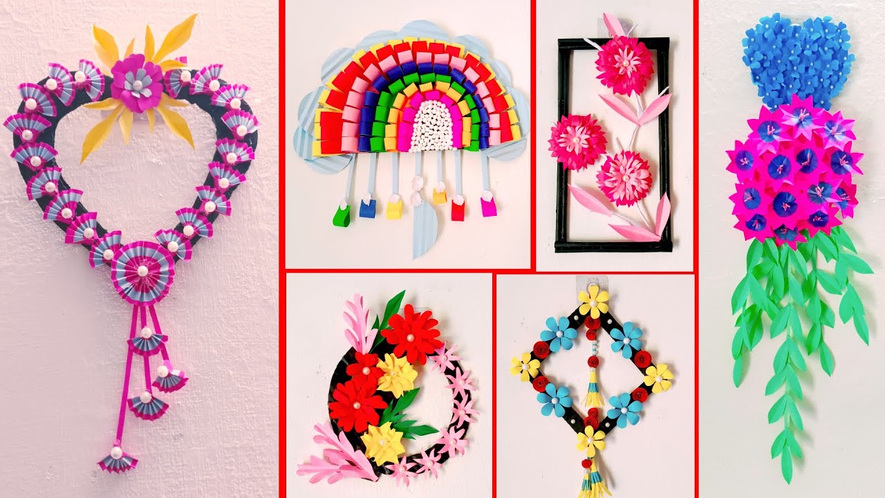 6 Amazing Wall Hangings / Paper Craft / Home Decor Craft Ideas 