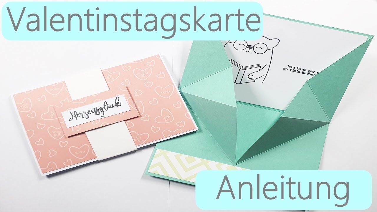 Valentinstag ✿ Valentinstagskarte basteln ✿ Basteln für Ostern ✿ Karte basteln ✿ Bastelanleitung
