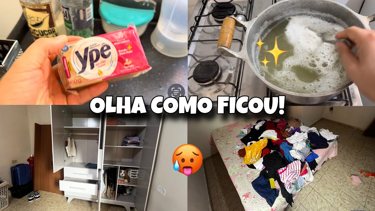 Quando a casa pede socorro… rotina real de organização | Fiz sabão caseiro e várias peças em crochê