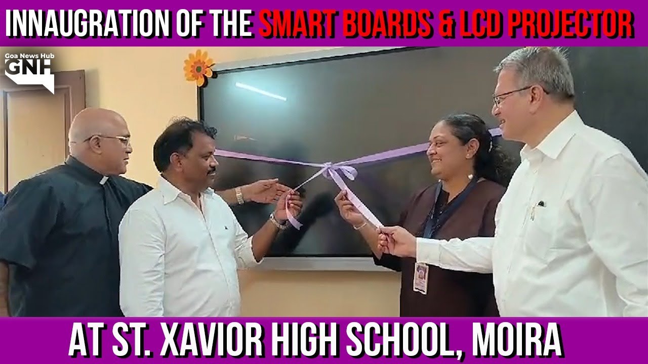 Inauguration of Smart Boards & LCD Projector at St. Xavier High School, Moira.