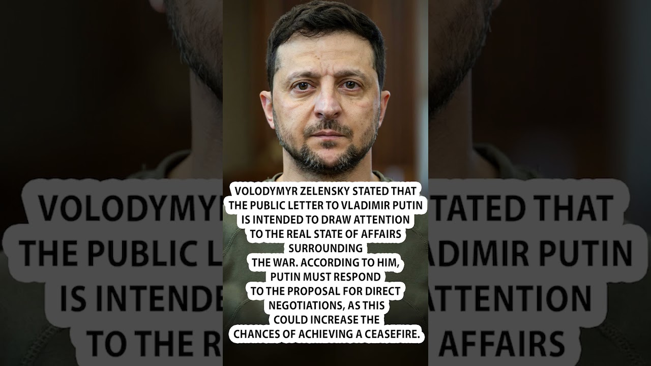 ⚡Zelenskyy Speaks Out About a LETTER to Putin